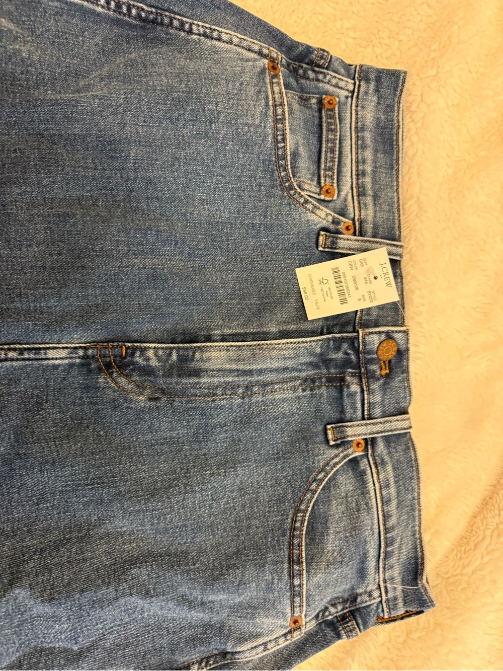 NWT J Crew Classic Blue Denim Pencil Skirt - Women's size 8 - Picture 2 of 9